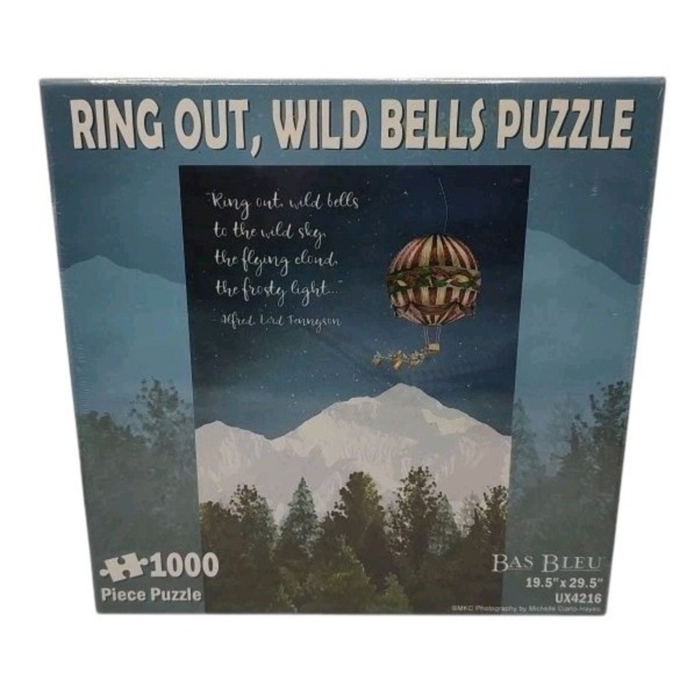 New Ring Out Wild Bells Puzzle By‎ Bas Bleu One Thousand Pieces Factory Sealed